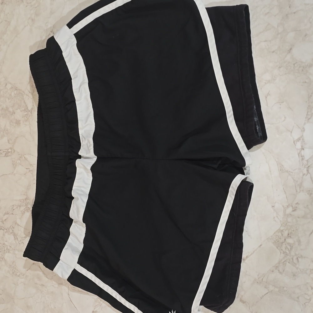 Women's Athleta Double Layer Black Shorts Size M